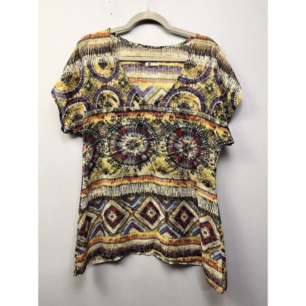 Show Me Your Mumu shirt top tunic Womens size small BoHo Semi Sheer
